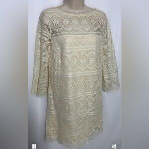 Brand New Max Studio cream lace dress